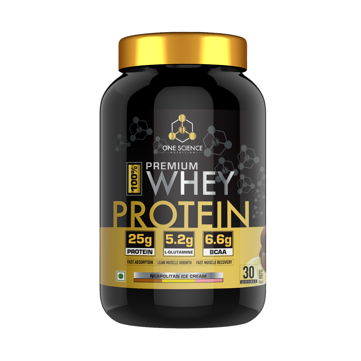 One Science 100 Premium Whey Protein - 30 Servings