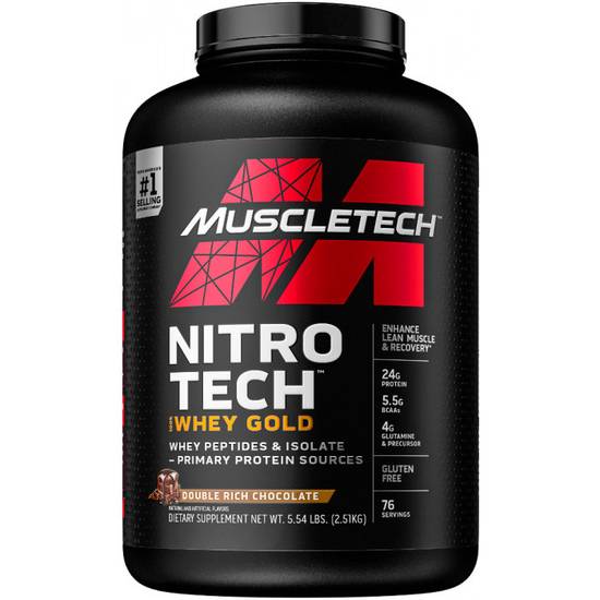 Muscletech Performance Series Nitrotech 100% Whey Gold - 5lbs (Made in USA)